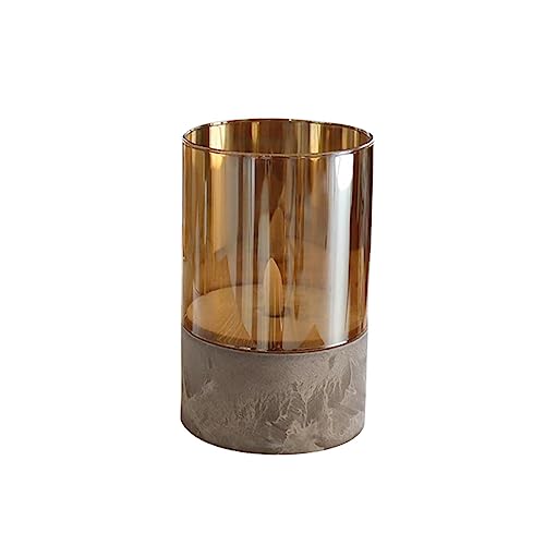 UJEAVETTE® Flameless Led Candle Crafts Tea Light Candle for Living Room Hallway Bedroom 8Cmx8Cmx15Cm Gold