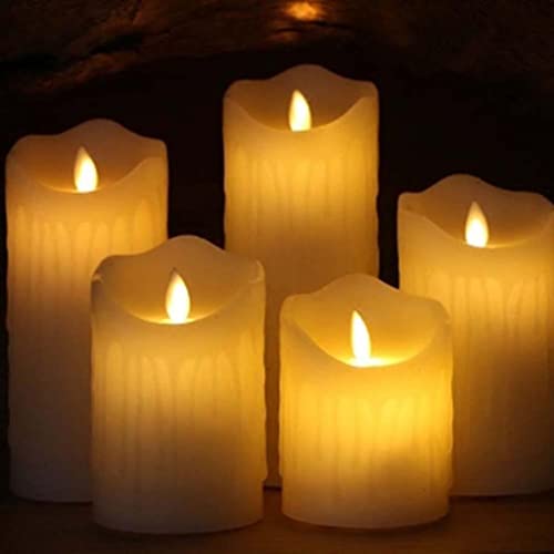 SAZ DEKOR Tea Light Flameless LED Candle Flickering Battery Christmas Wedding Home L