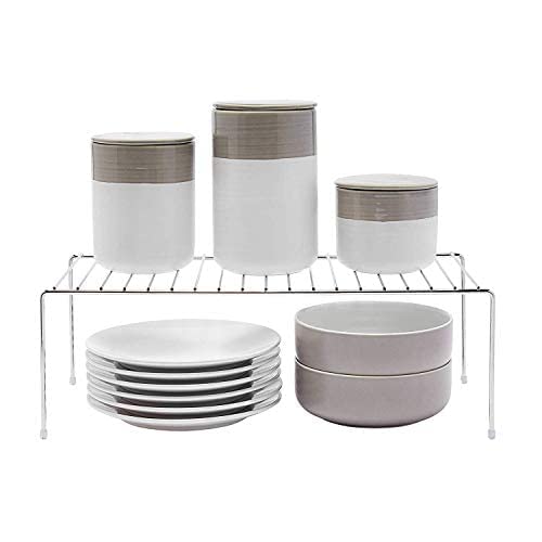 zebzo 3 Pcs Stainless Steel Tiered Shelf Kitchen Rack, Organizer And Space Saver, Counter Top Stainless Steel Tiered Shelf Kitchen Stand With Cup Stand & Shelf(Pack Of 3 In One Box)