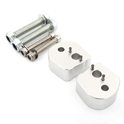 UJEAVETTE 25mm Motorcycle ATV Dirt Bike Motocross Handlebar Risers Silver