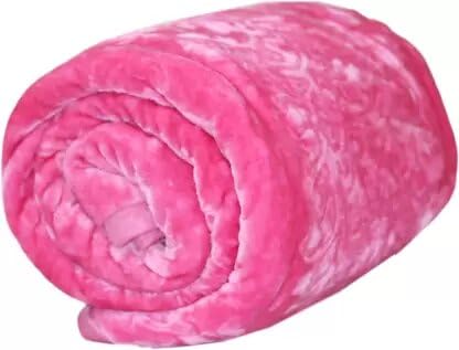 ELSTONE Home Floral Single Mink Blanket for Heavy Winter-Pink