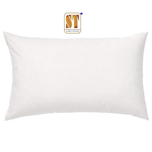 Sanjeev Textiles Super Qualit Soft Comfortable Microfiber Pillow, 20x 30-inches, White