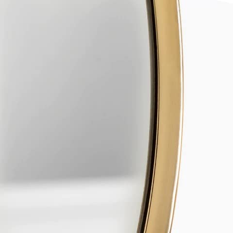 Vanity Round Wall Mirror For Bathroom//20 Round Metal Frame In Gold, Wall-Mounted Mirrors For Bathroom, Living Rooms, Entryways (Gold, 20 Inches), Framed