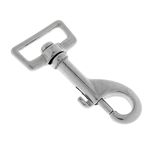 LOOM TREE® 316 Stainless Steel Square Eye Swivel Bolt Snap Hook Diving Clip 7.2 x 3.4cm | Water Sports | Scuba & Snorkeling | Other Scuba & Snorkeling