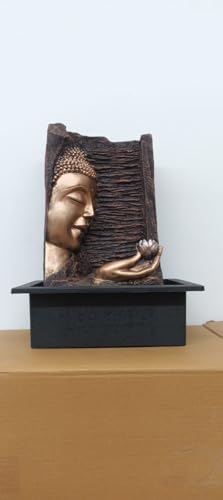 Buddha Statue Water Fountain, Tabletop Decor Piece