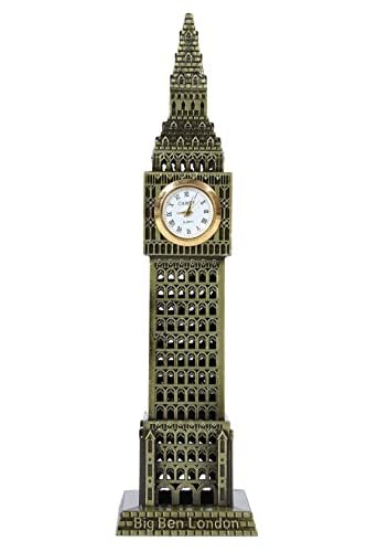 GUNENDRA Crafts Big Ben Clock Tower of London with Clock Souvenir Collectible Item Ideal for Home Decor, Study Room, Living Room, Study Cabinet, Office Decor, Travel Office Decor, Christmas Gifting.