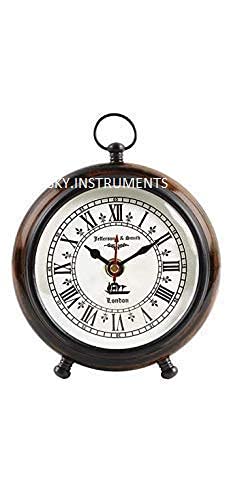 Sky Wooden Self Desk Table Clock 10 inch Roman Nunber