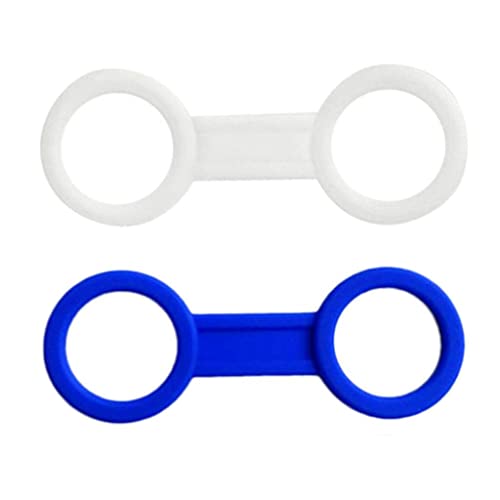 bnf® 2 Pieces Scuba Diving Mask Silicone Snorkel Keeper Retainer Clear and Blue | Water Sports | Scuba & Snorkeling | Other Scuba & Snorkeling