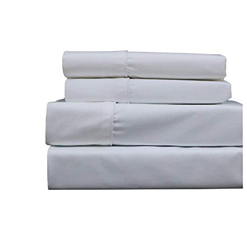 Twin XL, White : Twin-Extra-Long White Cotton-Blend Wrinkle-Free Sheets 650-Thread-Count Sheet Set