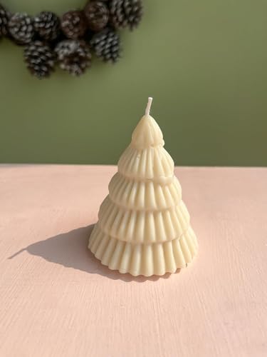 The Orby House - Christmas Tree Shaped Candles, Scented Soy Wax Candles (Champagne Dream/Hazelnut Coffee Delight), Made with Toxin Free & ecofriendly Materials (Hazelnut Coffee Delight)