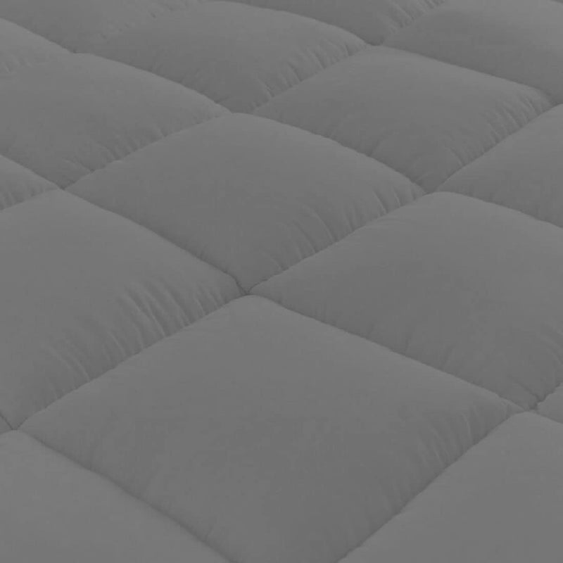 Texlux Super Soft 800 GSM Microfiber Mattress Padding/Topper for Comfortable Sleep-California King-72 Inch X 84 Inch-Grey