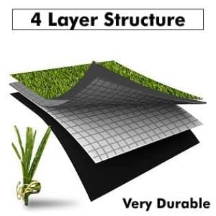 BOMBAY DREAMS 35 mm Artificial Lawn Turf | High Density Premium Grass | Indoor & Outdoor UseCarpet Mat | Dust & Waterproof Mats | Skin Friendly | Artificial Grass Carpet Mat (Size- 4 x 5 feet)