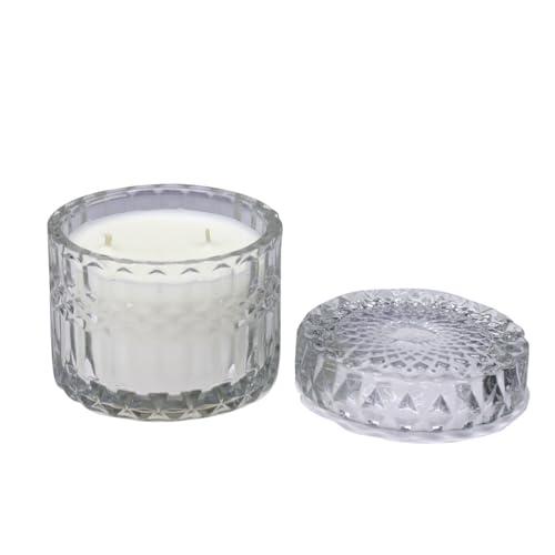 Confidence Crystal Jar Wax Candle Decorative Scented Glass Candle for Home/Office Table Décor Pack of 1