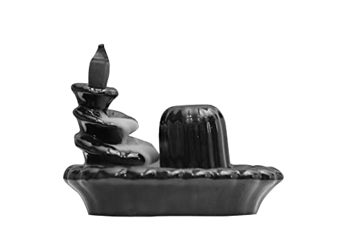 Backflow Fountain for Home Decor with 30 Cone/Incense Holder/Smoke Fountain-ma-17