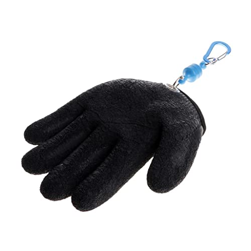 UJEAVETTE® Fishing Gloves for Handing Fish Safety with Magnet Release XL Left Hand