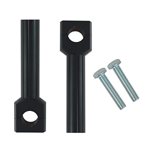 UJEAVETTE Motorcycle Handlebar Riser Kit 22/25mm Universal for Motocross Black 25MM
