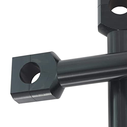 UJEAVETTE Motorcycle Handlebar Riser Kit 22/25mm Universal for Motocross Black 25MM