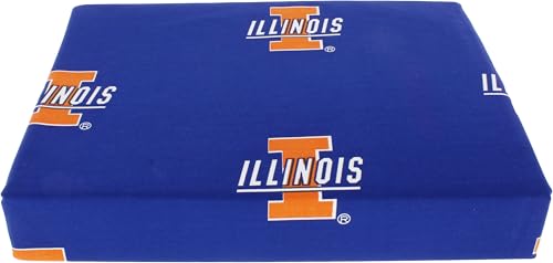 College Covers Illinois Fighting Illini Printed Sheet Set, Full