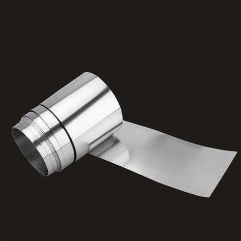 Stainless Steel 304 grade 0.05mm (Thickness)100mm (wide) x1m Foil Sheet (48 Gauge)