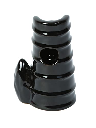 TAYHAA Black Resin Smoke Fountain with Backflow Incense Cone