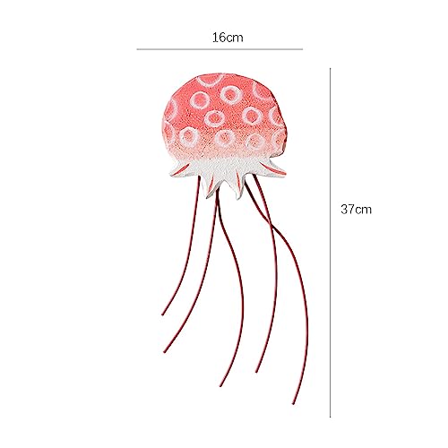 LOOM TREE Jellyfish Wall Sculpture Art Jellyfish Decor for Dining Room Restaurant Home Pink| Home D?©cor | Plaques & Signs