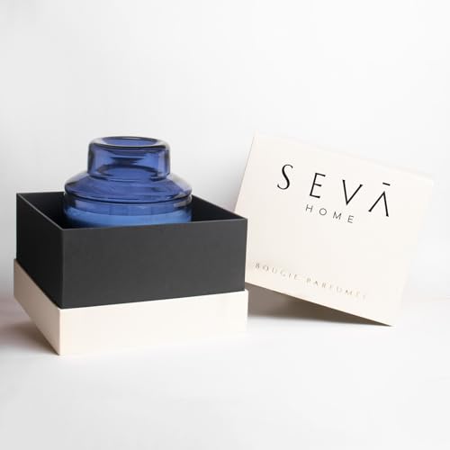 SEVA HOME The Manhattan - Aqua Candle (Grande) | 70-75 Hours Long Burning | Candles for Home Decor, Luxury Gift for All Occasions