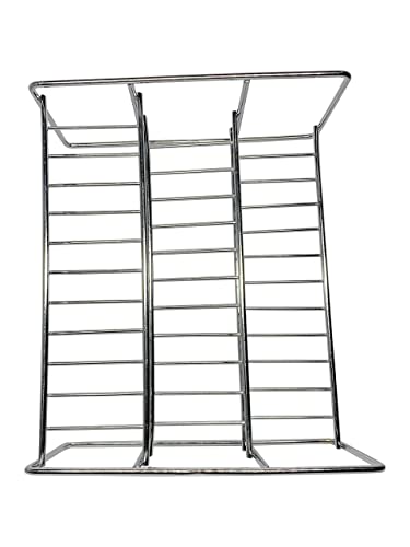 JUGTE 3-Tier Step Standing Rack Stainless Steel Kitchen Storage Racks Step Spices Bottle Holder for Storage Countertop Display Shelf Organizer Condiment Shelf Rack (Small, 28 x 24 x 12 cm, Step Shelf)