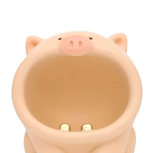 MYADDICTION Resin Animal Ashtray Centerpiece Statue for Indoor Outdoor Desktop Mens Gift Light Pink