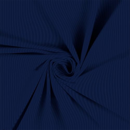 WUSA 210 TC Satin Double Bed Striped Fitted (Elastic) Bedsheet (Pack of 2) (Dark Grey, Navy Blue)