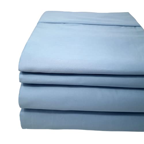 CinchFit USA Made Boat Bedding - Quahog Bay Boat Sheets (Blue, Universal XL V Berth)