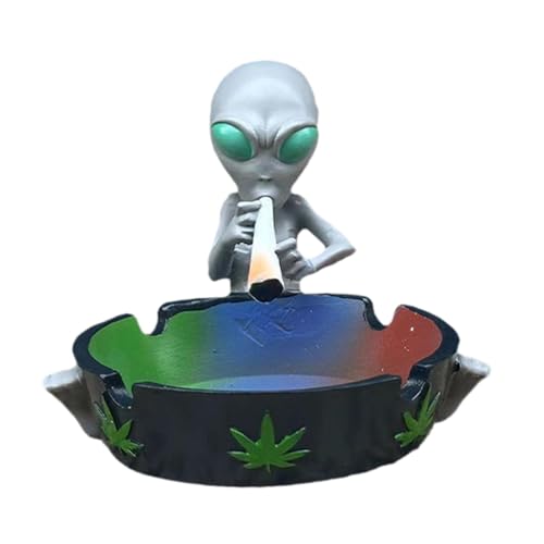 LR Decor Bazaar Ashtray Statue Soenirs Decor Crafts Unique Table Decor Figurine Decoration Gray