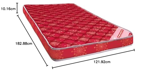 Coirfit Beetle with 36 Years of Trust 4-inch Queen Size Coir Mattress (72x48x4)