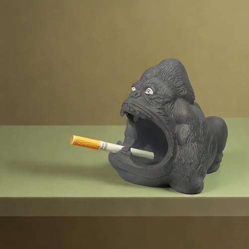 Alice Enterprises, Gorilla Shaped Ceramic Ashtray for Smoking, 18cm