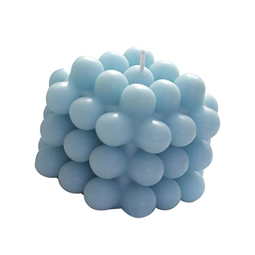 SECRET DESIRE Scented Candles Geometry Bubble Candles for Office Christmas Photo Props Blue