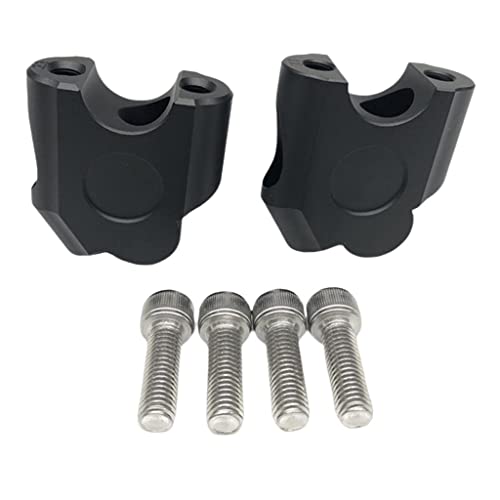 UJEAVETTE 7/8" 22mm Motorcycle ATV Dirt Bike Motocross Handlebar Risers Black