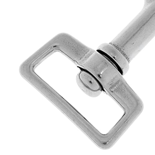 LOOM TREE® 316 Stainless Steel Square Eye Swivel Bolt Snap Hook Diving Clip 7.2 x 3.4cm | Water Sports | Scuba & Snorkeling | Other Scuba & Snorkeling