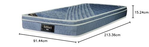 The Mattress Company | 5 Years Warranty | Bonded + Soft Foam Single Bed Mattress, Comfort 6 Inch Thickness (84X36X6)