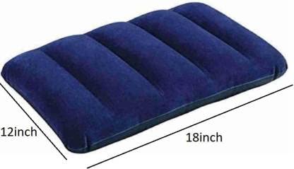 JSR CART Air Solid Sleeping Pillow Pack of 3 (Blue)