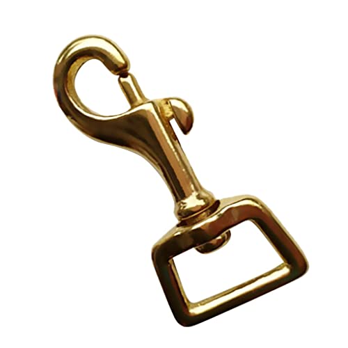 bnf® Solid Brass Square Swivel Trigger Clip Snap Hook Bag Clasp Key Chain 14x58mm | Water Sports | Scuba & Snorkeling | Other Scuba & Snorkeling