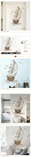 GADGETS WRAP Wall Decal Vinyl Sticker for Home Office Room Decoration Retro Sailing Wall Sticker