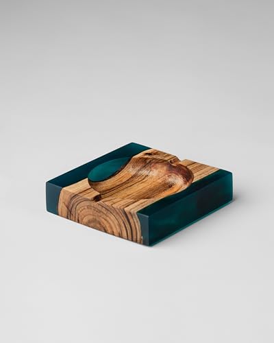 SILKEN Island Paradise Wood and Epoxy Ash Tray