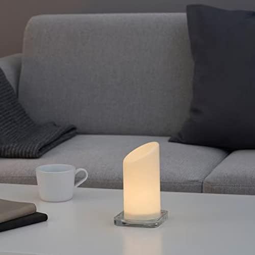 Digital Shoppy ÄDELLÖVSKOG LED Block Candle, White/in/Outdoor, 16 cm (6 1/4 ")