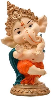 arham trades Dancing Super Quality polyresin Musical Ganesha 004