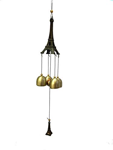 DITACHI ShopNGift Marvelous Gifts Beautiful Eiffel Tower Wind Chime Brass Wind Chime