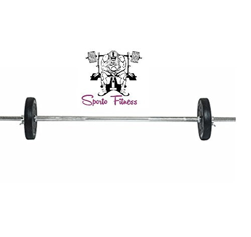 Sporto Fitness Home Gym Set 9 Steel Rod (Silver)