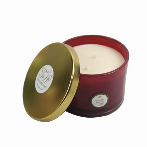 Treasure Hunt® Candle 300 GMS Red Jar - Jasmine Fragrances for Gift & Home Décor