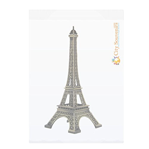 5 Inch Metal Eiffel Tower Statue French Statues Souvenir Replica and Cake Topper