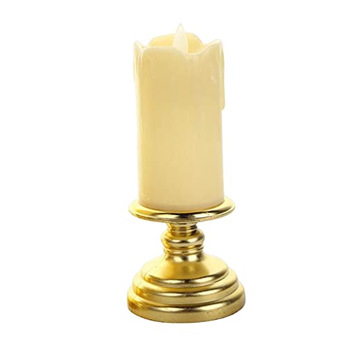 ATORSE® Flameless Candle Flickering Votive Candles Tealight Decor for Desk Festival 7Cmx16Cm