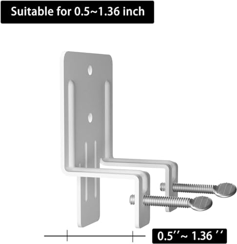 COMASACH 6 Pcs Non-Slip Mattress-Gasket for Bed-Frame, Anti-Slip Metal Bed Stoppers, Mattress-Retainer-Bar Fit for Platform Bed, Ajustable Mattress Holder in Place Gripper, White