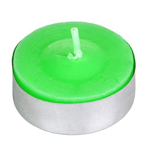 atorakushon Smokeless Scented 80 Pieces Green Tealight t-lite Floating Candle Decorate Diwali Party Home Decoration